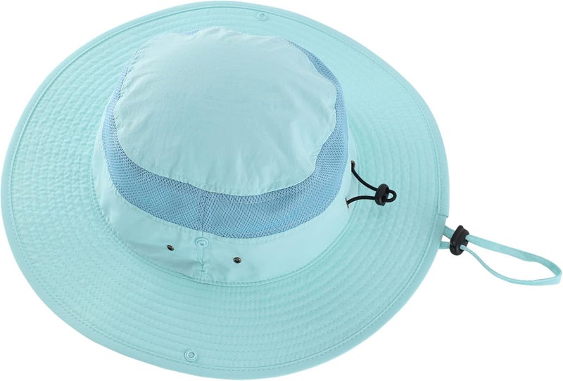 Connectyle Wide Brim Sun Hat for Men Breathable Cowboy Boonie Hat UPF 50+ Sun Protection Bucket Hat for Fishing Hiking - Image 3