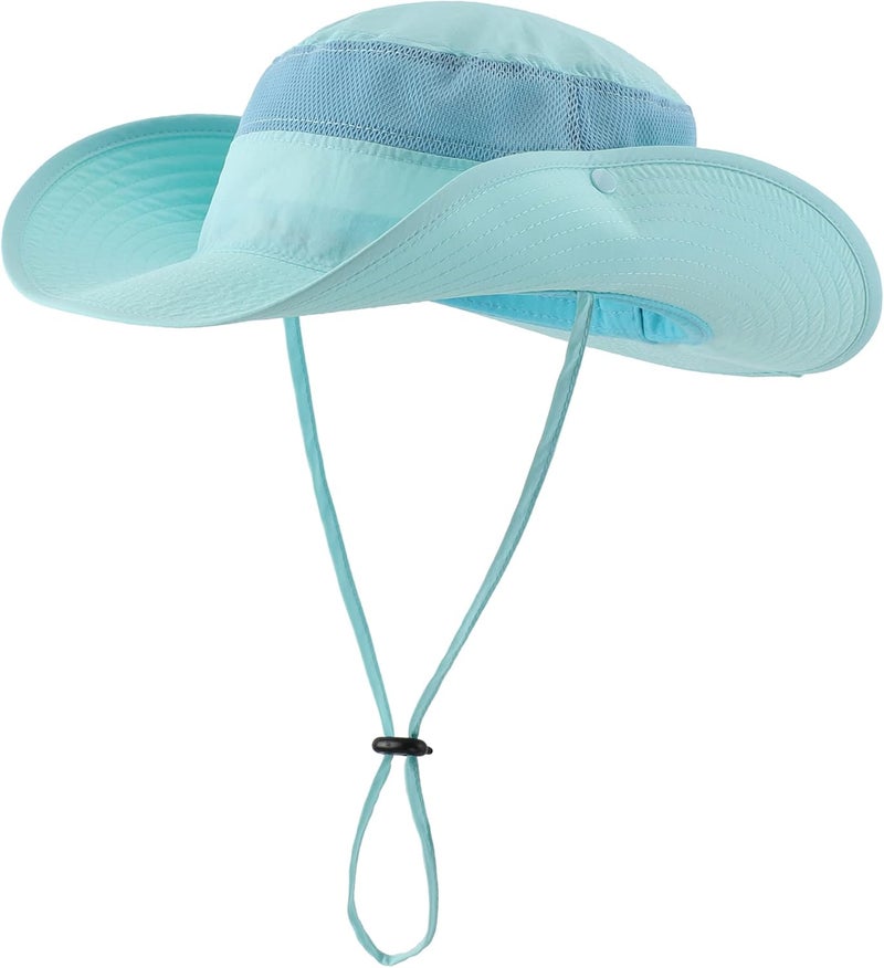 Connectyle Wide Brim Sun Hat for Men Breathable Cowboy Boonie Hat UPF 50+ Sun Protection Bucket Hat for Fishing Hiking - Image 2