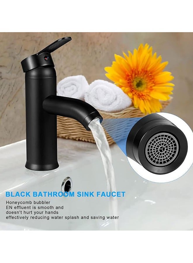 Arabest Wash Basin Mixer Faucet,Bathroom Basin Faucet,Water Mixer Kitchen Hot and Cold Water, Single Tap for Sink, Bathroom Sink Faucets with Included Hoses (Short)  - Image 3