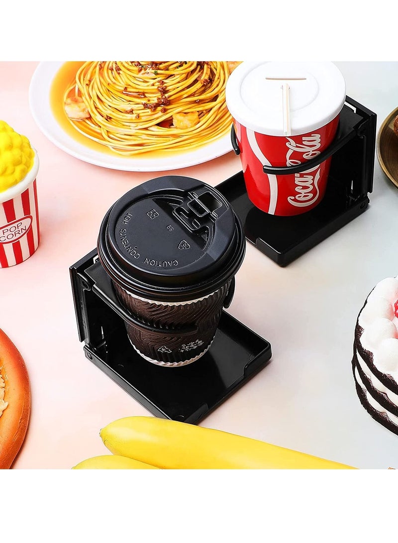 Excefore Boat Cup Holder, Drink Holder Folding Can Hold Mugs, Make Great Extra Cupholders for Cars, Trucks, RVs, Vans, Boats and Much More, Black - Image 3