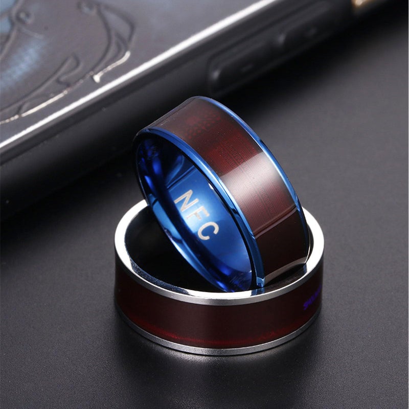 Smart Rings for Men, NFC Ring Lightweight Intelligent Multifunctional Wearable Smart Ring Smart NFC Ring for Ntag213 Chip Universal for Mobile Phone (Genericg5dtazsfum-13) - Image 5