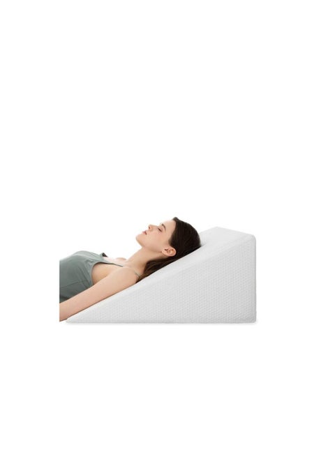 Deep Sleep Orthopedic Bed Wedge Pillow With HD Foam Top Elevation For Sleeping, Acid Reflux, Heartburn, Anti Snoring And Gerd Pillow - Ideal For Neck Pain, Back Support (W 65 X L 65 Cm, Standard: 8")