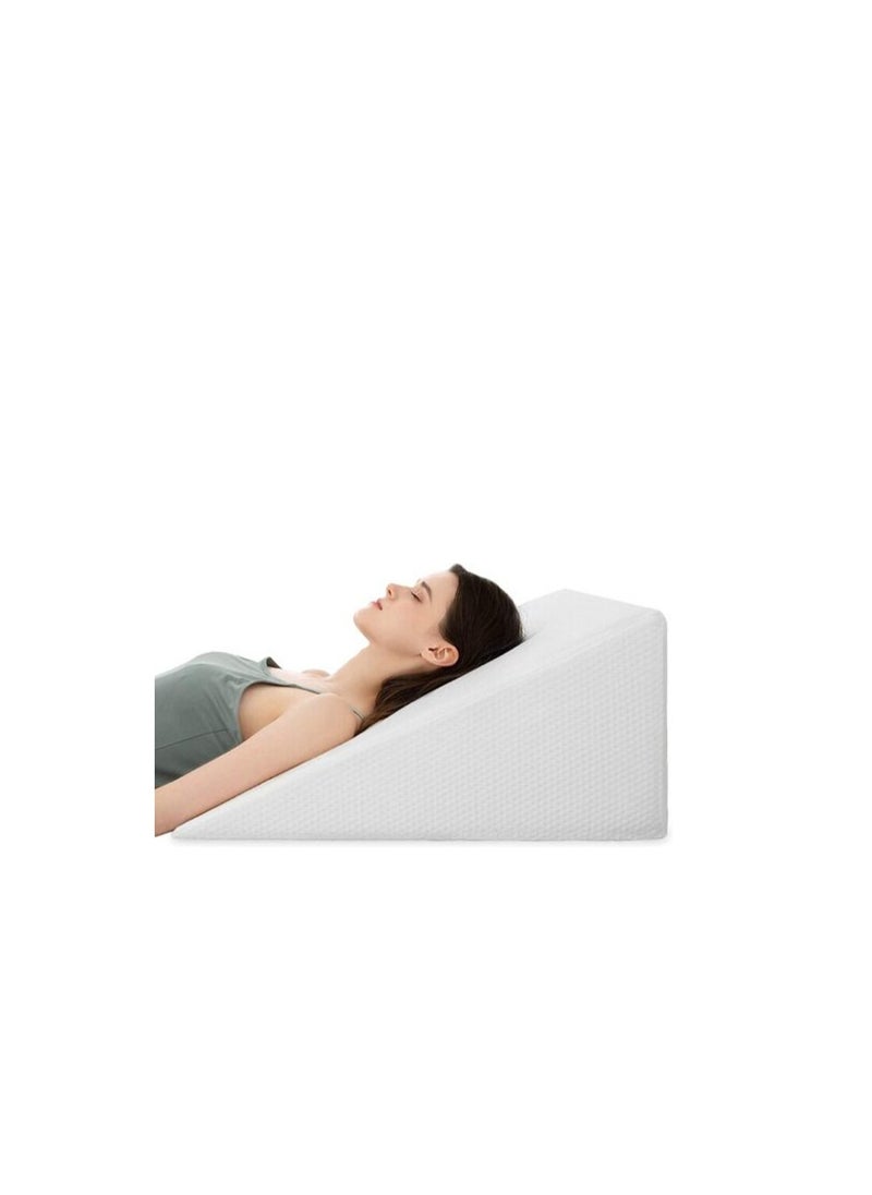 DEEP SLEEP Every Night Deep Sleep Orthopedic Bed Wedge Pillow With HD Foam Top Elevation For Sleeping, Acid Reflux, Heartburn, Anti Snoring And Gerd Pillow - Ideal For Neck Pain, Back Support (W 65 X L 65 Cm, Standard: 8")  - Image 1