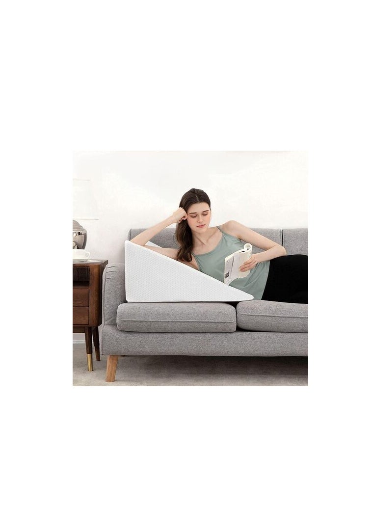 DEEP SLEEP Every Night Deep Sleep Orthopedic Bed Wedge Pillow With HD Foam Top Elevation For Sleeping, Acid Reflux, Heartburn, Anti Snoring And Gerd Pillow - Ideal For Neck Pain, Back Support (W 65 X L 65 Cm, Standard: 8")  - Image 3