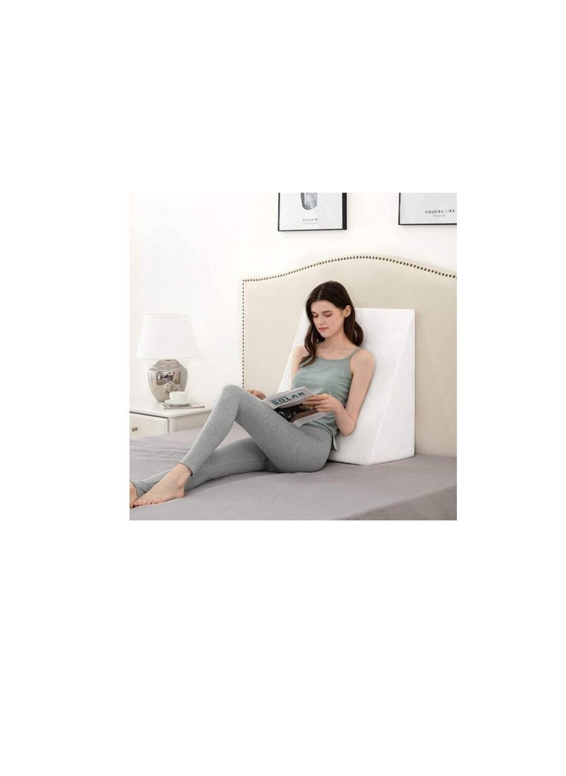 DEEP SLEEP Every Night Deep Sleep Orthopedic Bed Wedge Pillow With HD Foam Top Elevation For Sleeping, Acid Reflux, Heartburn, Anti Snoring And Gerd Pillow - Ideal For Neck Pain, Back Support (W 65 X L 65 Cm, Standard: 8")  - Image 2