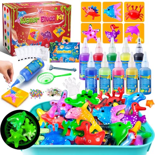 JOPSHEEN Magic Water Elf Toy Kit for Kids Water Pets with 10 Colors DIY Squishies Maker Crafts Birthday Gifts for Boys and Girls - Image 1