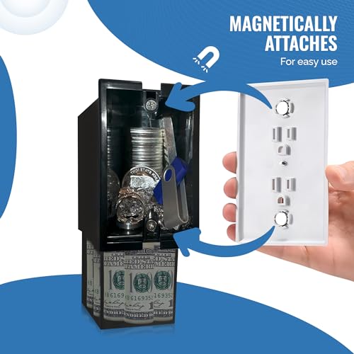 Secret Stash Wall Outlet Safe and Electrical Outlet Hidden Wall Safe, Hide in Plain Sight Key Money Jewelry Storage Cash Holder Safe Box (1) - Image 5
