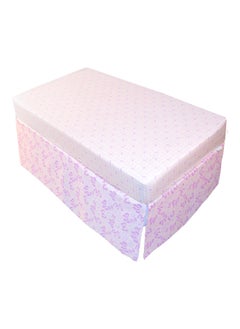 Kushies Baby Ben & Noa Percale Crib Skirt, Pink Butterfly  - Image 4