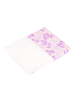 Kushies Baby Ben & Noa Percale Crib Skirt, Pink Butterfly  - Image 2
