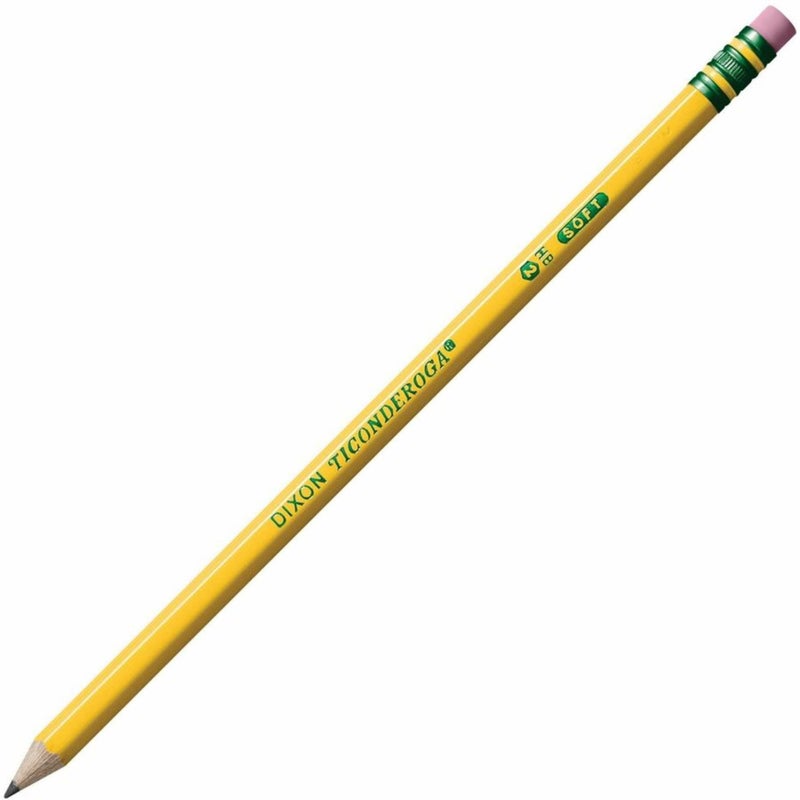 Ticonderoga Wood-Cased Pencils, Pre-Sharpened, 2 HB Soft, Yellow, 12 Count - Image 4