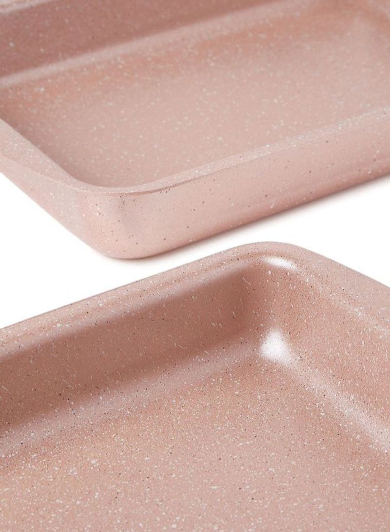 DubaiGallery 3-Pieces Granite Square Pan Set Beige  - Image 3