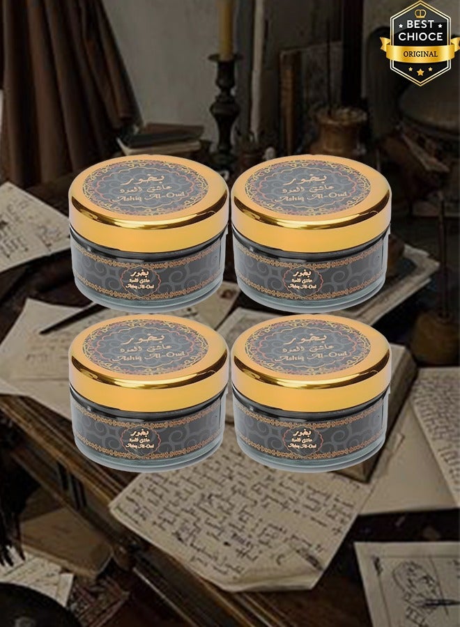 Banafa 4 Pieces Ashiq Al Oud Bakhoor Incense 30 Grams - Image 1