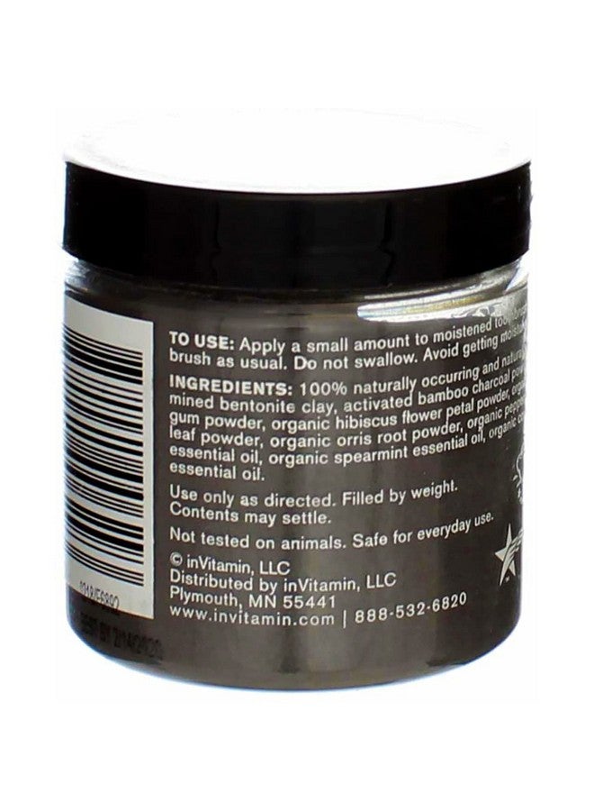 إن فيتامين مسحوق تبييض الأسنان بالفحم النشط للأسنان واللثة (بنكهة النعناع المنعش) - آمن على مينا الأسنان، ومزيل للسموم، ومصنوع من النباتات، وخالٍ من القسوة - Image 4