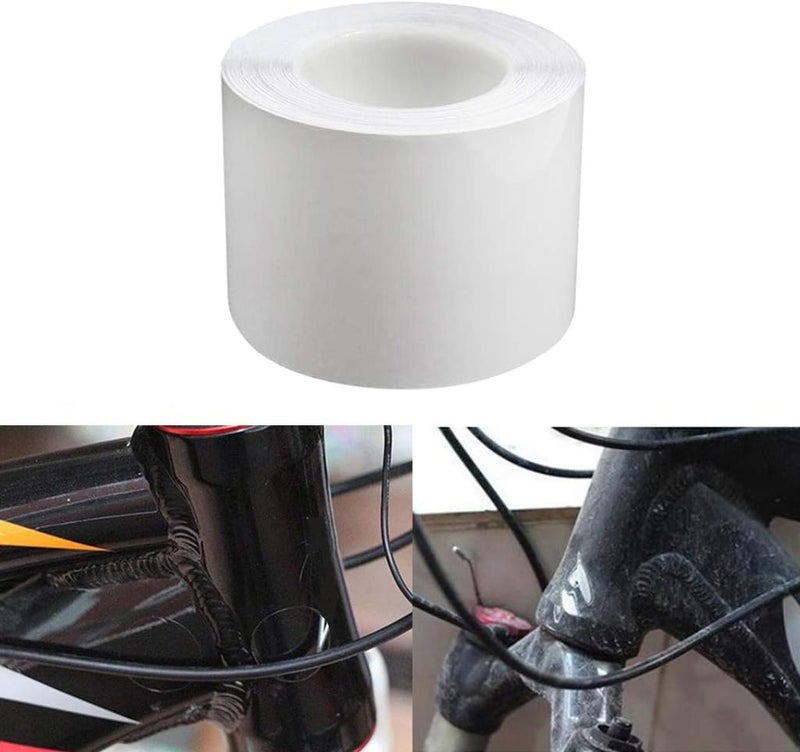 klarako 2Roll Bike Frame Protection Tape Clear Chain Stay Protector Stickers - Image 5