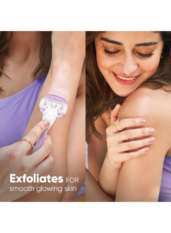 Venus Breeze Hair Removal Razor for Women with Avocado Oils & Body Butter, Freesia Scent - Image 5