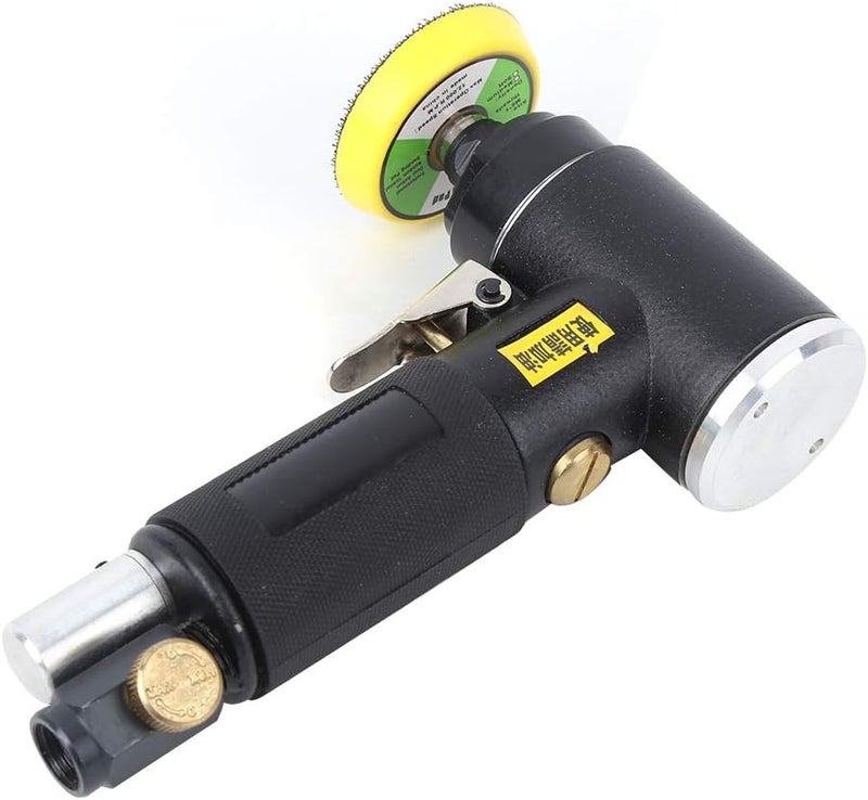 Air Polishing Machine, Pneumatic Polishing Machine with Pressing Switch, 2in and 3in Pad Sizes, EU Connector for Smoothing Deburring Grinding and Polishing Metal Wood Surfaces - Image 3