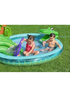 Bestway Bestway Play Center Crocodile Cove 224x181x72cm | Kiddie Pool with Slide | Inflatable Pool for Toddlers and Kids  - Image 4
