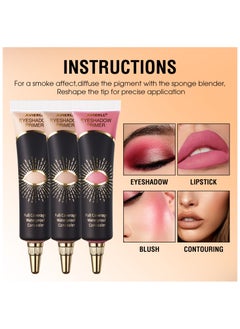Avierll Long-Lasting Eyeshadow Primer for Enhanced Eye Makeup | No-crease Boosting Makeup Primer | Moisturizing Formula | Suitable for All Skin Types | Waterproof and Sweatproof | Easy to Remove (05# Rose Pink)  - Image 3