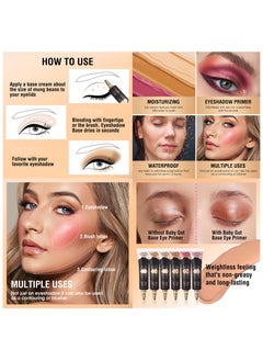 Avierll Long-Lasting Eyeshadow Primer for Enhanced Eye Makeup | No-crease Boosting Makeup Primer | Moisturizing Formula | Suitable for All Skin Types | Waterproof and Sweatproof | Easy to Remove (05# Rose Pink)  - Image 5