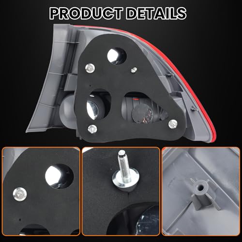 Clidr Tail Light Lens for 2006 2007 2008 Honda Civic 4-Door Sedan/Hybrid Driver Side HO2800166 33551SNAA01 (Left) - Image 5
