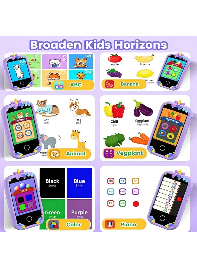 Closeli 2026 New Kids Smartphone Toy for Kids, Educational Learning Toy Phone, 2.8 Inch Touchscreen, 1080P Dual Camera, 18 Educational Games, Music Player, Video Recorder, Protective Case, Toys Gift for Boys & Girls,Birthday Gift(32GB) - Image 3