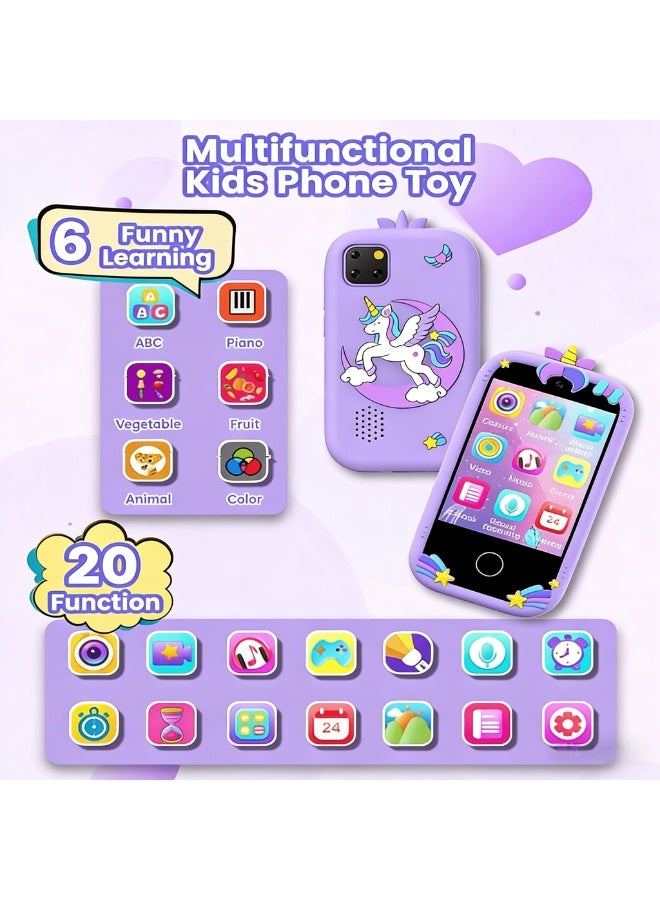 Closeli 2026 New Kids Smartphone Toy for Kids, Educational Learning Toy Phone, 2.8 Inch Touchscreen, 1080P Dual Camera, 18 Educational Games, Music Player, Video Recorder, Protective Case, Toys Gift for Boys & Girls,Birthday Gift(32GB) - Image 2