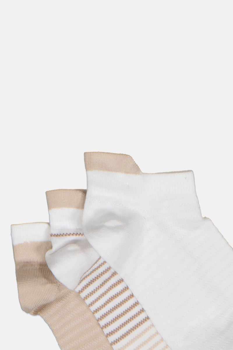 Kathy Ireland Women 3 Pieces Brand Logo Ankle Socks, Multicolor - Image 2