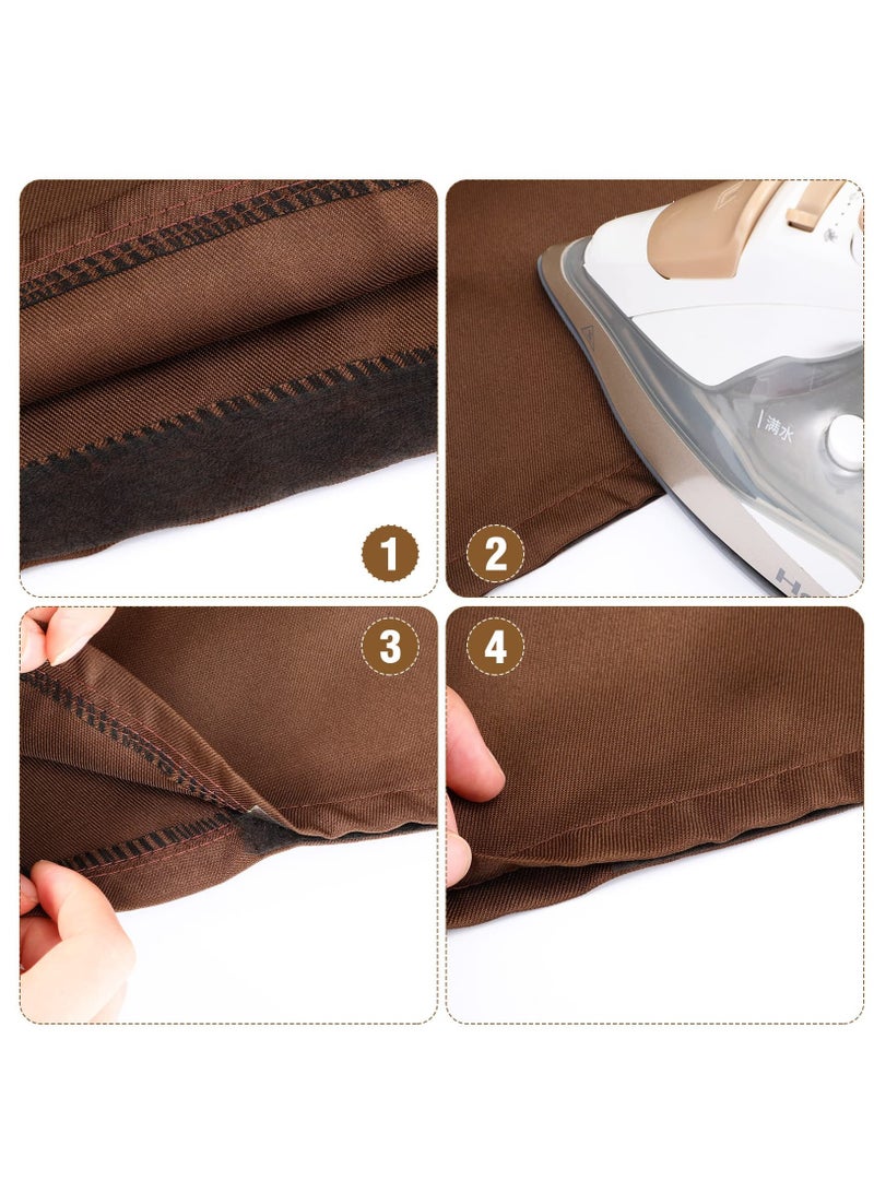 SYOSI شريط لاصق قماش لاصق ثقيل للتطبيق على الأقمشة لتصليح الستائر، الملابس، السراويل، أغطية الوسائد، الزي الرسمي - بدون خياطة - Image 4