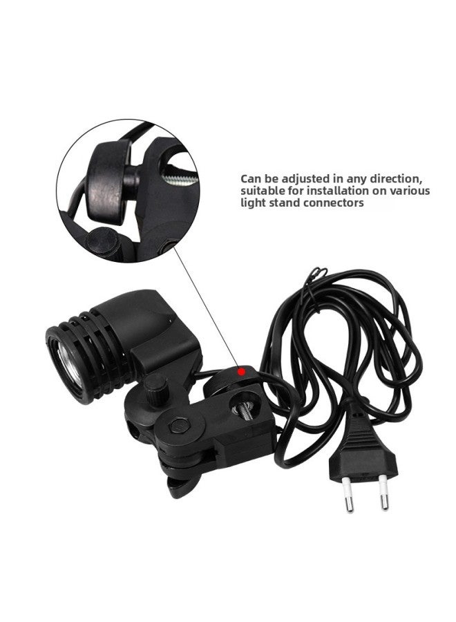 E27 العالمي مصباح واحد رئيس معدات التصوير الفوتوغرافي صورة اكسسوارات التصوير كمية كبيرة العرض التصوير الفوتوغرافي والعتاد مصدر الضوء اللون: E27 حامل مصباح واحد - Image 3