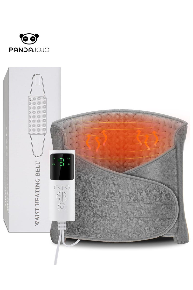 PANDA JOJO Heating Pad for Back Pain Relief Period Cramps, Electric Wearable Heating Pad for Neck Shoulder, Menstrual Waist Heat Pad Wrap Belt with 9 Heat Level, 4 Timer Setting - Image 1