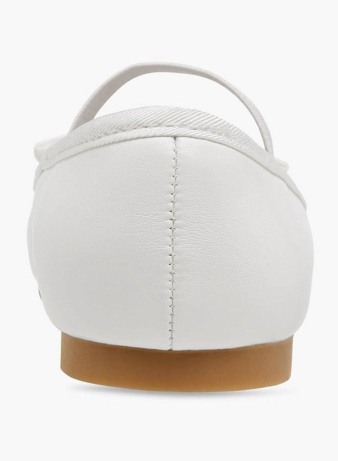 جونيورز حذاء باليرينا مزين بفيونكة مع حزام مطاطي - Image 5