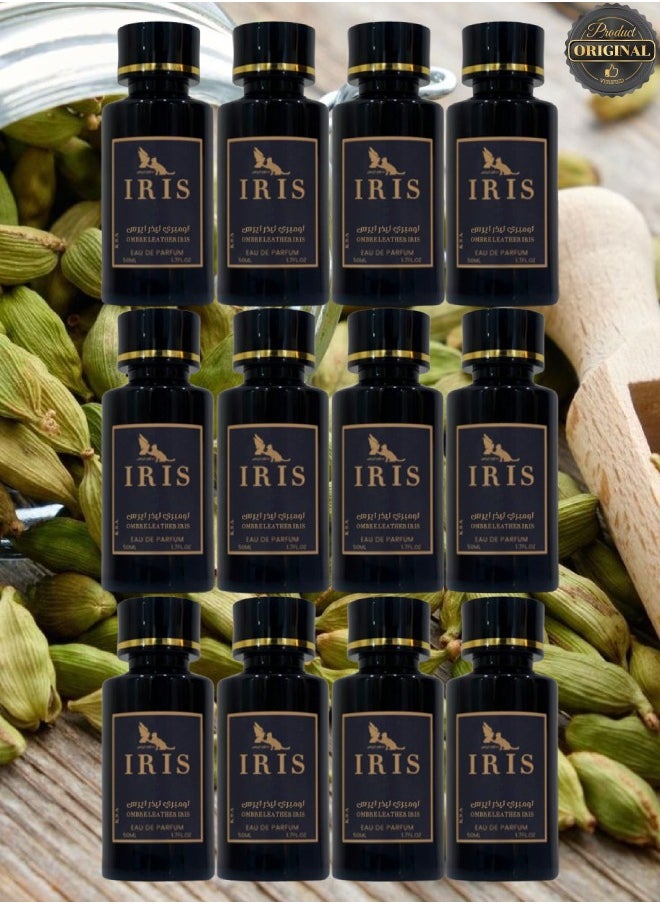 IRIS 12 Pieces Ombre Leather Iris Perfume 50ML  - Image 1