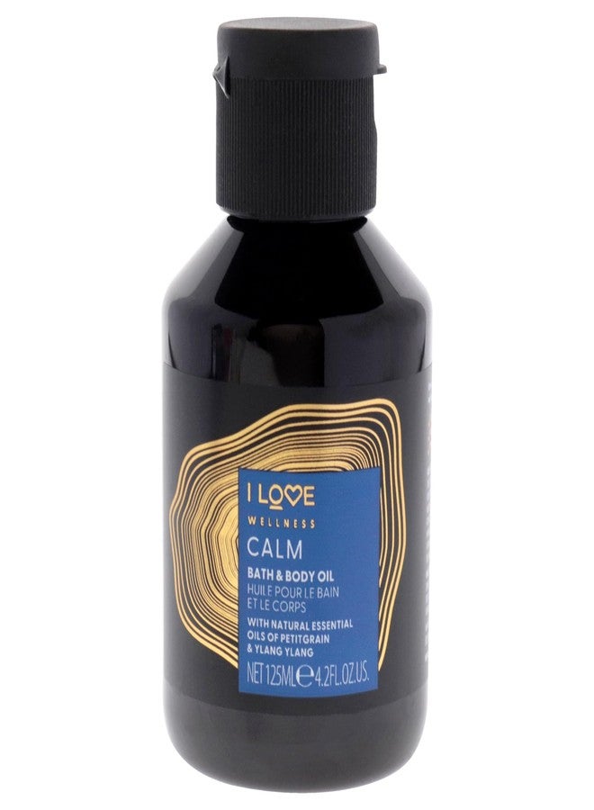 I LOVE أحب زيت الاستحمام والعناية بالجسم - زيت للجسم وزيت للاستحمام للبشرة الجافة - زيوت أساسية للاسترخاء - زيت البرتقال وزيت اليلانغ يلانغ - 4.2 أونصة - Image 1