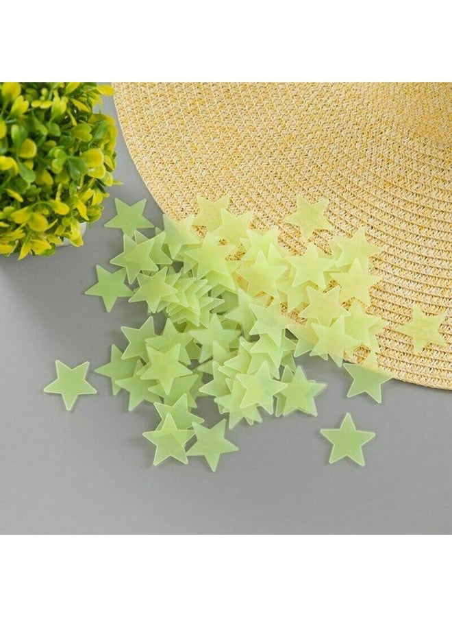 SKYPRO 300 PCS 3cm Multicolor Glow in The Dark Luminous Stars Noctilucent Plastic Wall Stickers Decals for Home Ceiling Wall Baby Kids Bedroom Room Decorations - Image 4