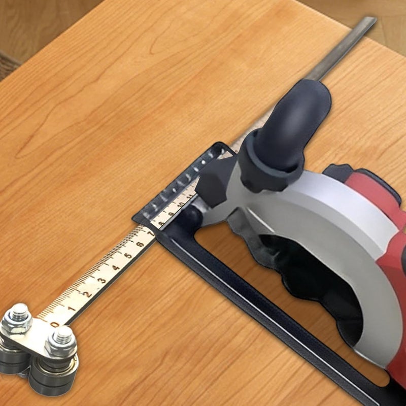 مسطرة النجارة ثنائية المحور قابلة للتعديل دليل قطع دقيق للنجارة والبناء - Image 4