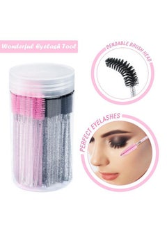 g2plus 100Pcs Crystal Mascara Wands Disposable Eyelash Eyebrow Spoolie Brush For Makeup Eyelash Extensions(Black)  - Image 4