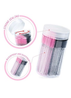 g2plus 100Pcs Crystal Mascara Wands Disposable Eyelash Eyebrow Spoolie Brush For Makeup Eyelash Extensions(Black)  - Image 5