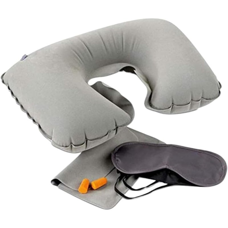 Travel Sambo U-shaped Pillow Inflatable Suit Eyeshade - Image 1