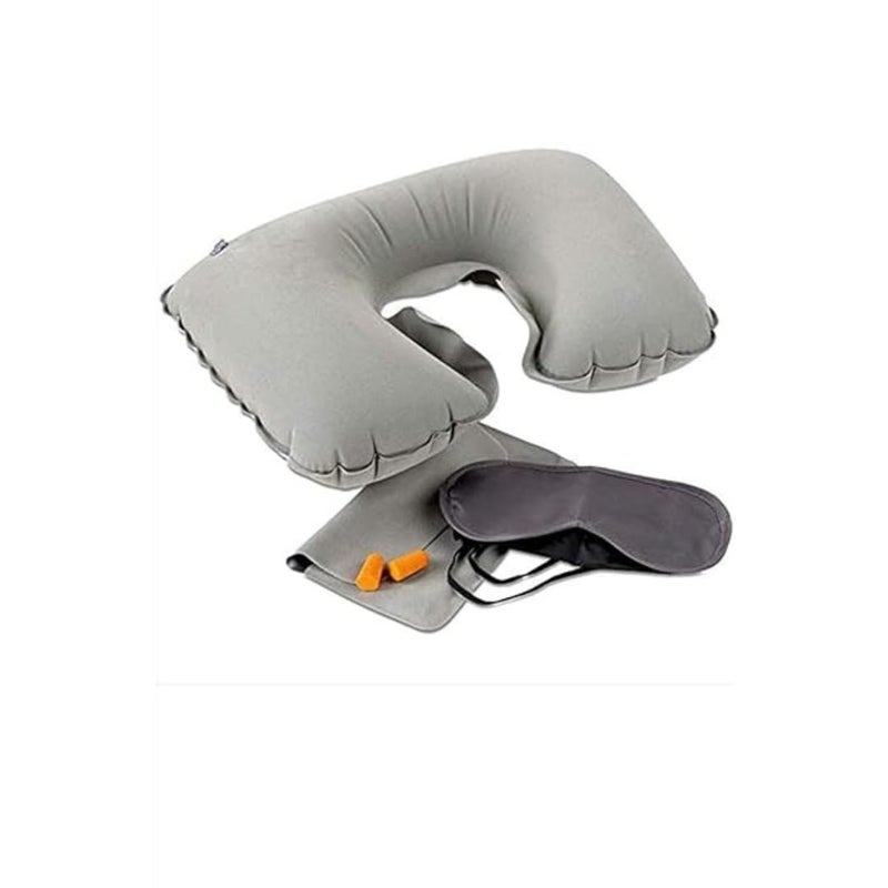 Travel Sambo U-shaped Pillow Inflatable Suit Eyeshade - Image 3