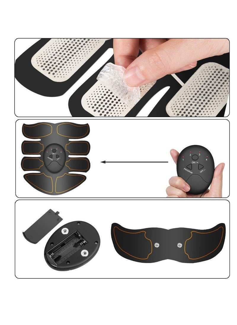 Generic - Abs Toning Belt ABS Stimulator Muscle Toner Portable Abdominal Toning Belt Abs Stimulating Belt Smart Body Trainer - Image 1