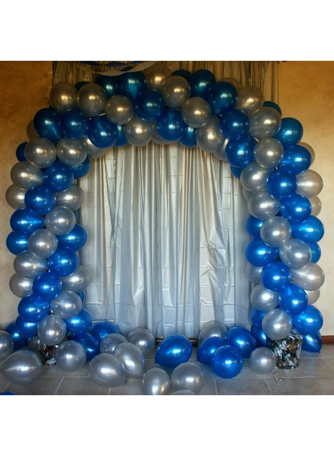 Balloonistics Metallic HD Shiny Toy Balloons - Frozen Theme, Blue and Silver for Decoration and Party (Pack of 50) - Image 3
