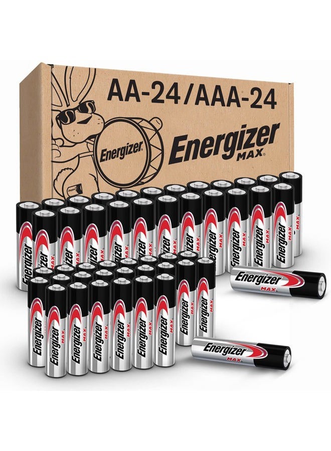 Energizer AA and AAA Batteries, 48 Count, Combo Pack Contains 24 Max Double A and 24 Max Triple A Batteries  - Image 2