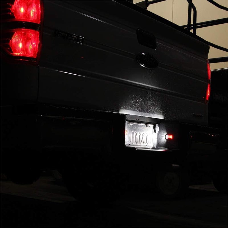 Gempro License Plate Light Assembly LED Tag Lamp Replacement for Ford F150 F250 F350 F450 F550 Super Duty Bronco Excursion Ranger Expedition Explorer Lincoln Pickup Rear Plate Lights, 2PCS - Image 3