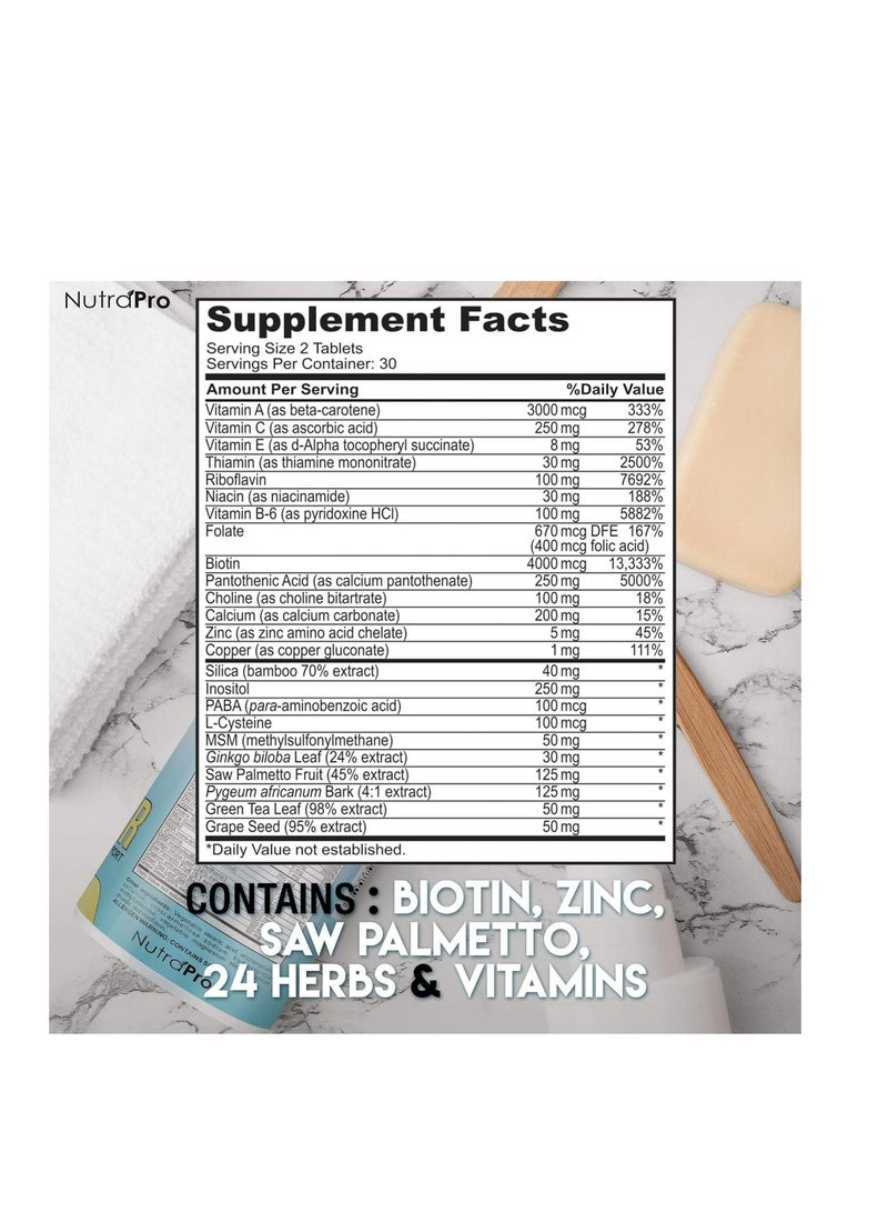 NutraPro Advanced Women's Hair 60 Tablets - Image 2