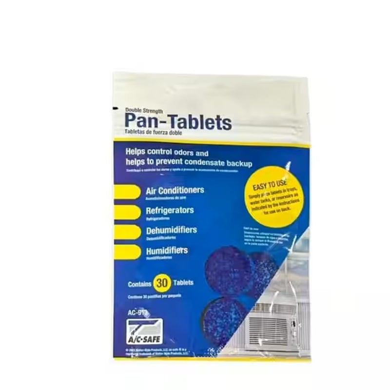 AC Safe Pan Tablets - 30 Count: Cleans scum in Drain Pans and Humidifiers - Image 1