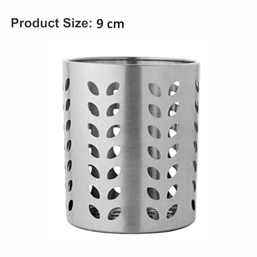 FINALITY Stainless Steel Multipurpose Leaf Hole Cutlery Holder 9 cm, Leaf Design Stainless Steel Cutlery Holder, 9 cm - Image 3
