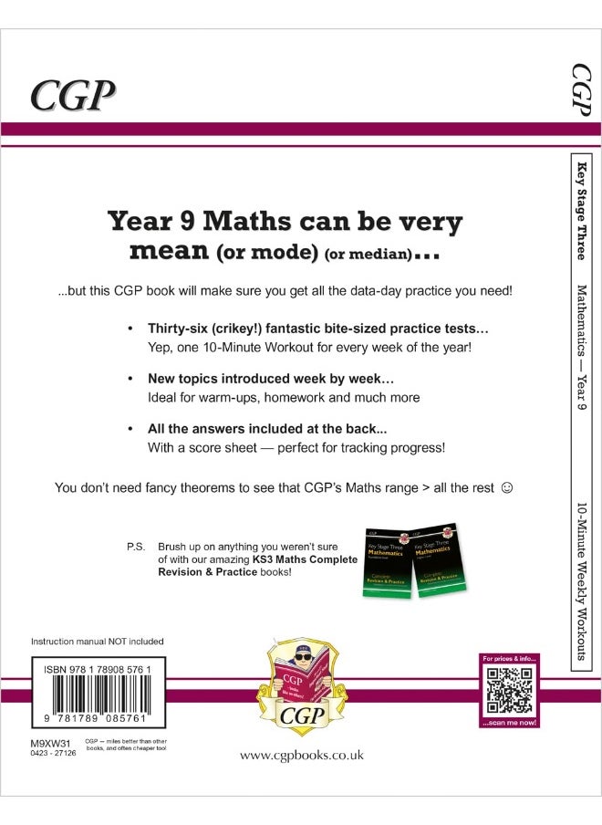 KS3 Maths 10-Minute Weekly Workouts - Year 9  - Image 2
