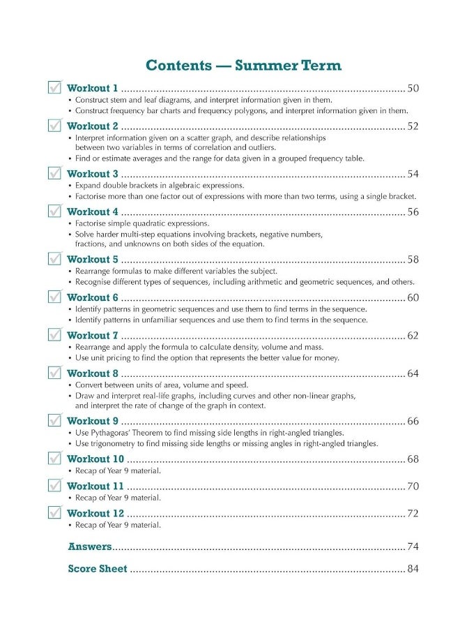 KS3 Maths 10-Minute Weekly Workouts - Year 9  - Image 5