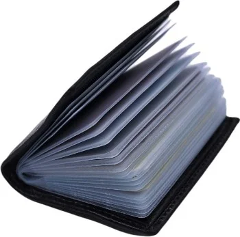 Mkm Vertical Black Card Holder Wallet
