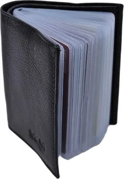 Mkm Vertical Black Card Holder Wallet